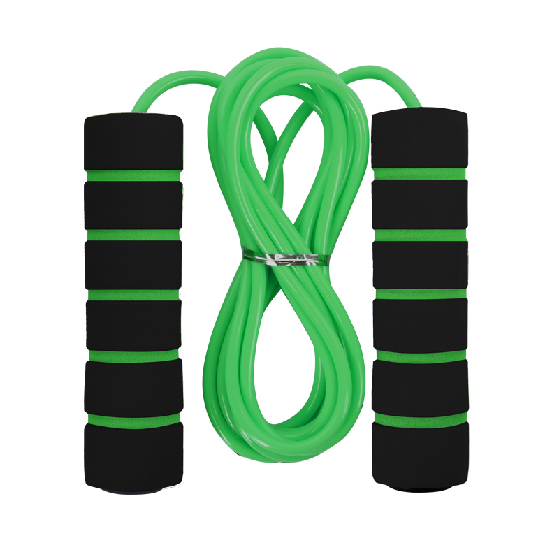Long Handle Skipping Rope Green/Black
