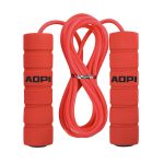 Long Handle Skipping Rope Red