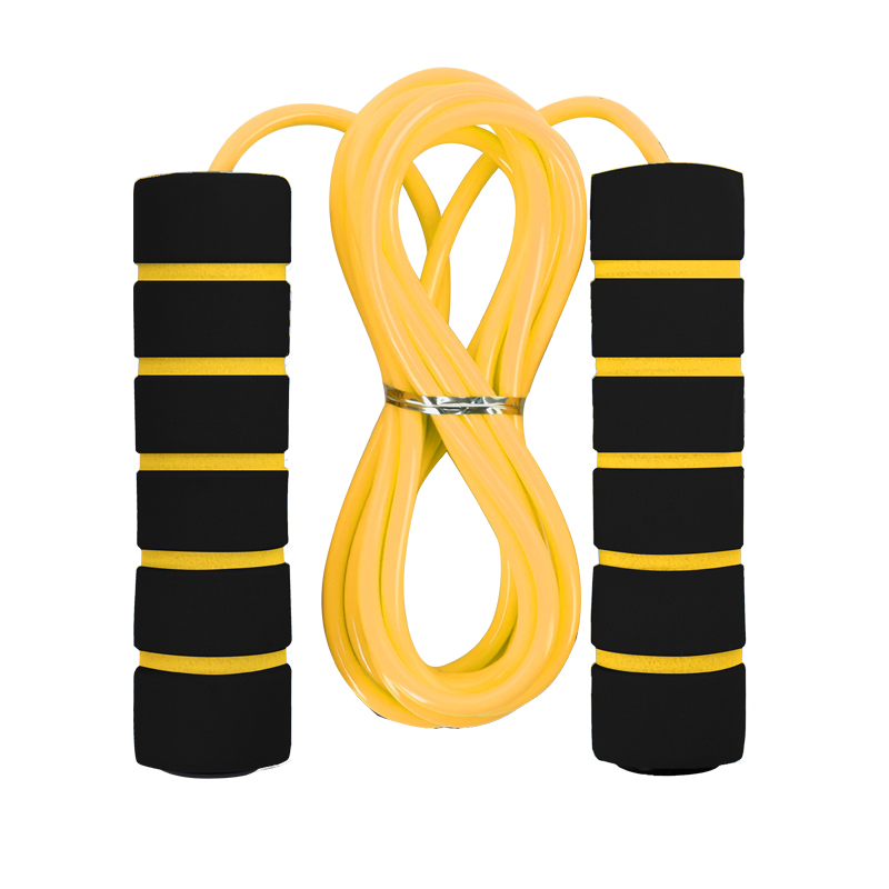 Long Handle Skipping Rope Yellow/Black