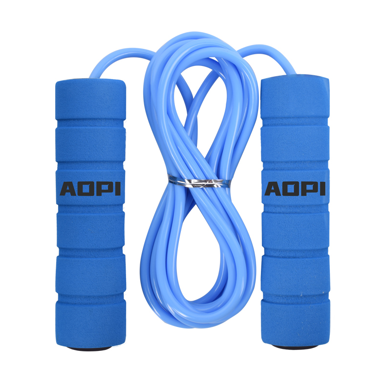 Long Handle Skipping Rope Blue