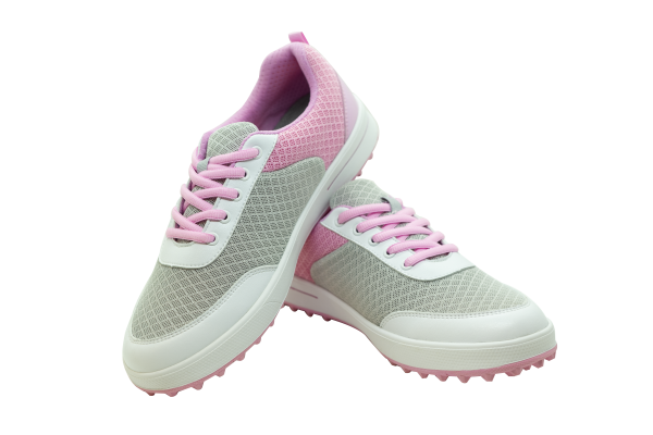Ladies Mesh Golf Shoe PGM Pink-White