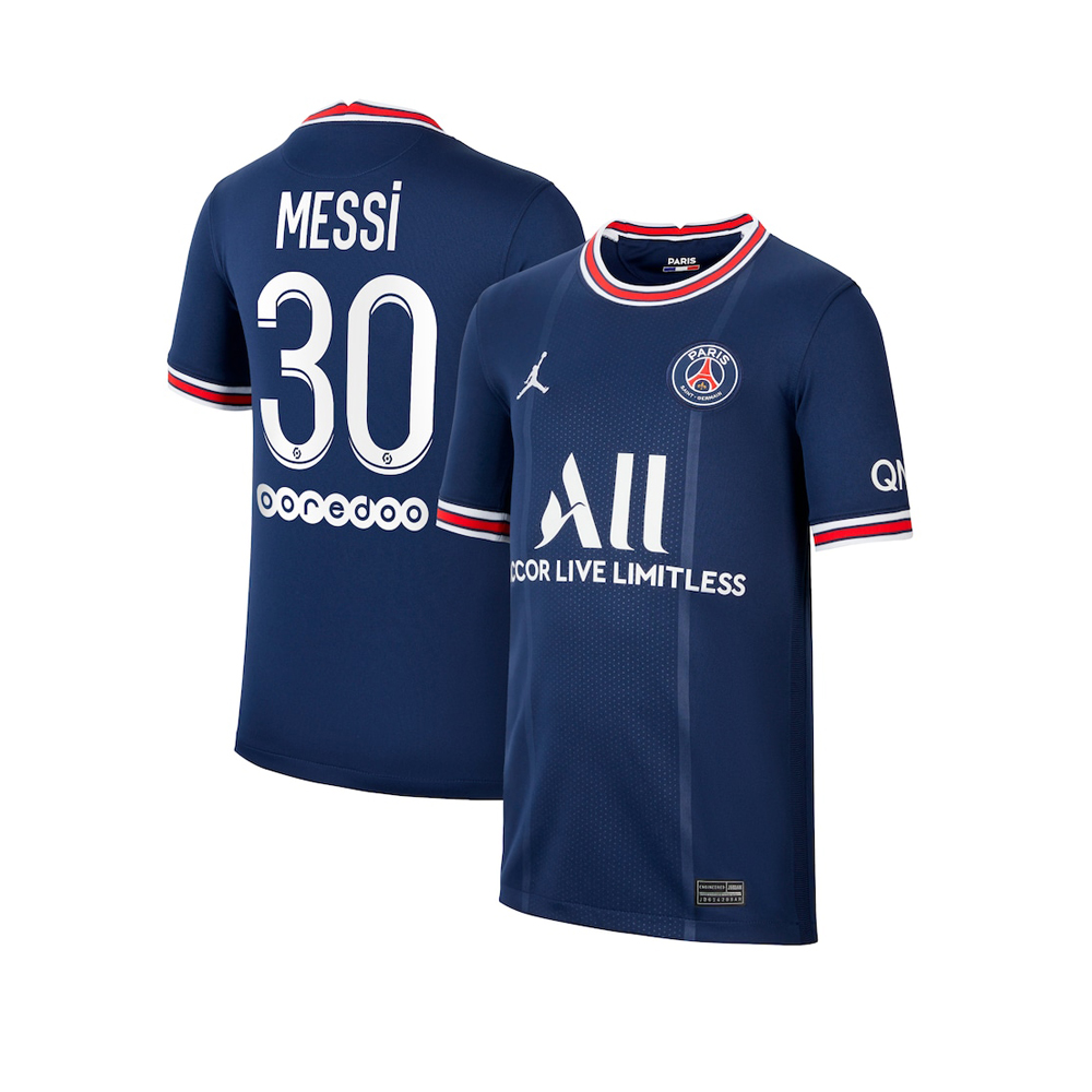 Club Jersey PSG 2021-2022 Home Kit with Messi 30