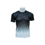 Sports T-Shirt Black With Off White Texture