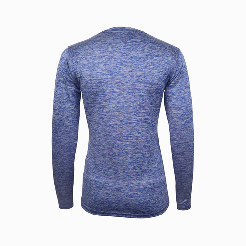 Skin Tight Full Sleeves Swimming T- Shirt Blue Texture