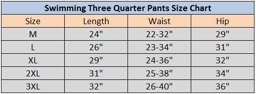 Swimming Skin Tight Three Quarter Pants White - Sports World