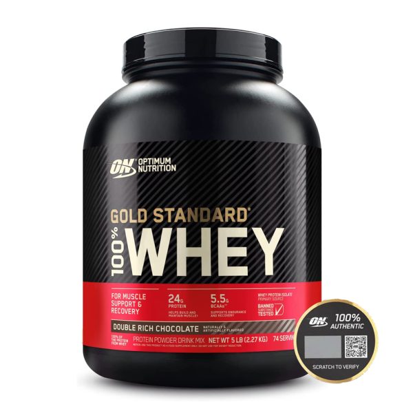 100% Whey Gold Optimum Nutrition Double Rich Chocolate Flavor
